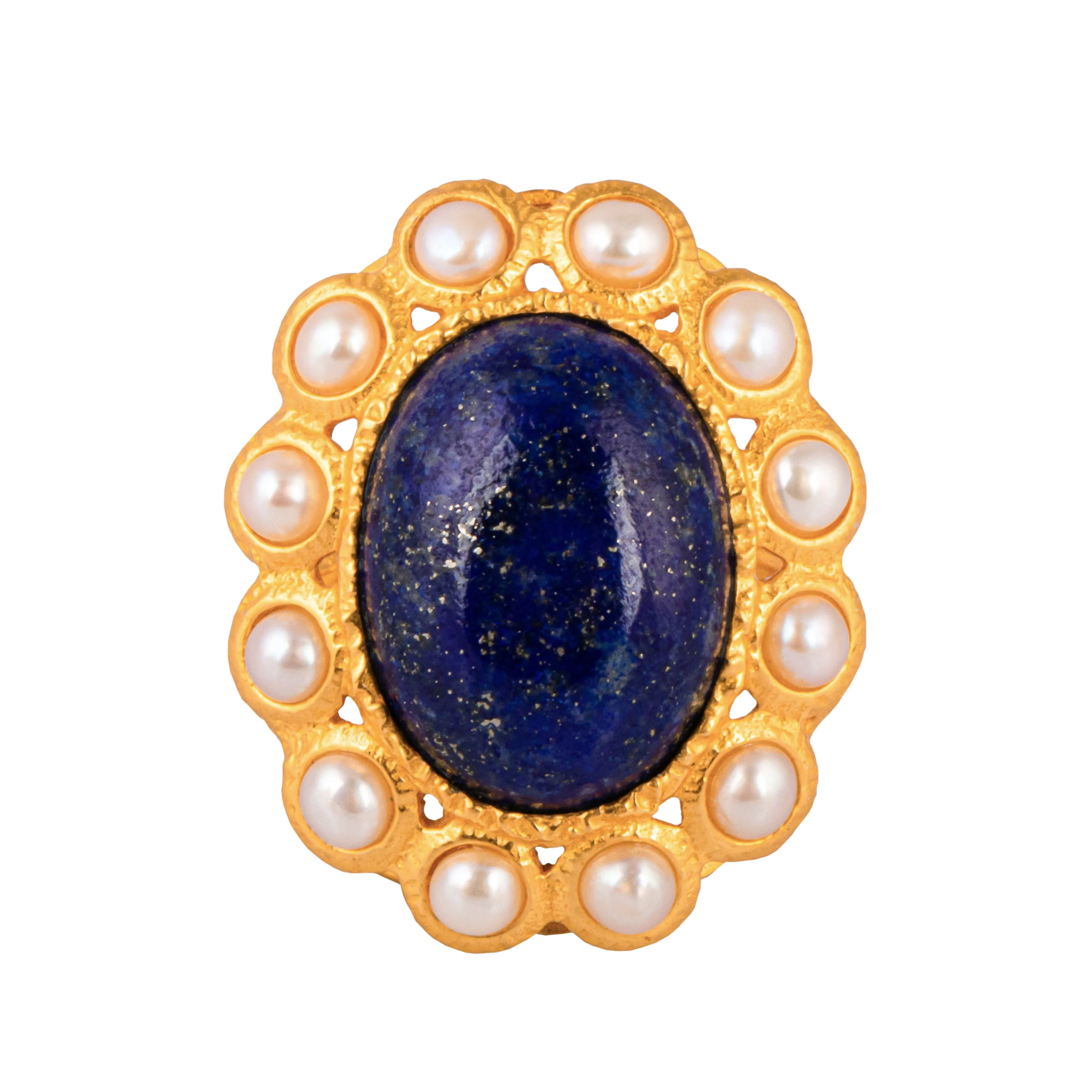 Oceana Ring Lapis & Pearl