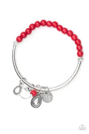 Paparazzi Bracelet ~ Ever Everest - Red