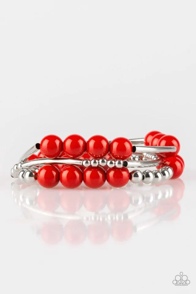 Paparazzi Bracelet ~ New Adventures - Red