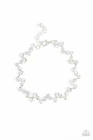 Paparazzi Bracelet ~ Starlit Stunner - White