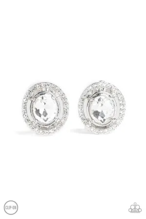 Paparazzi Earring ~ Cost A Fortune - White