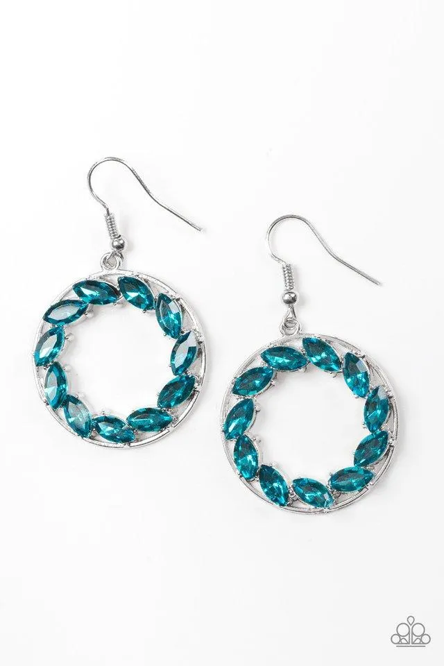 Paparazzi Earring ~ Global Glow - Blue