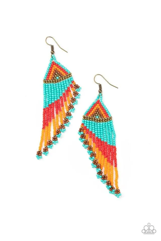 Paparazzi Earring ~ Rainbow Winds - Multi