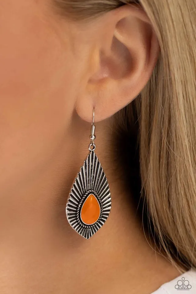 Paparazzi Earring ~ SOUL-ar Flare - Orange