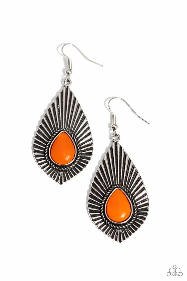 Paparazzi Earring ~ SOUL-ar Flare - Orange