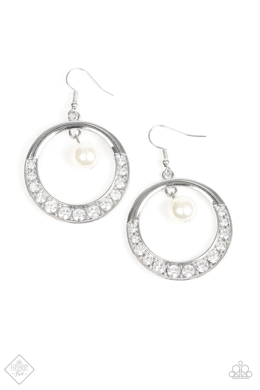 Paparazzi Earring ~ The Icon-ista  - White