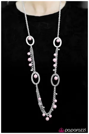 Paparazzi Necklace ~ Midnight Masquerade - Pink