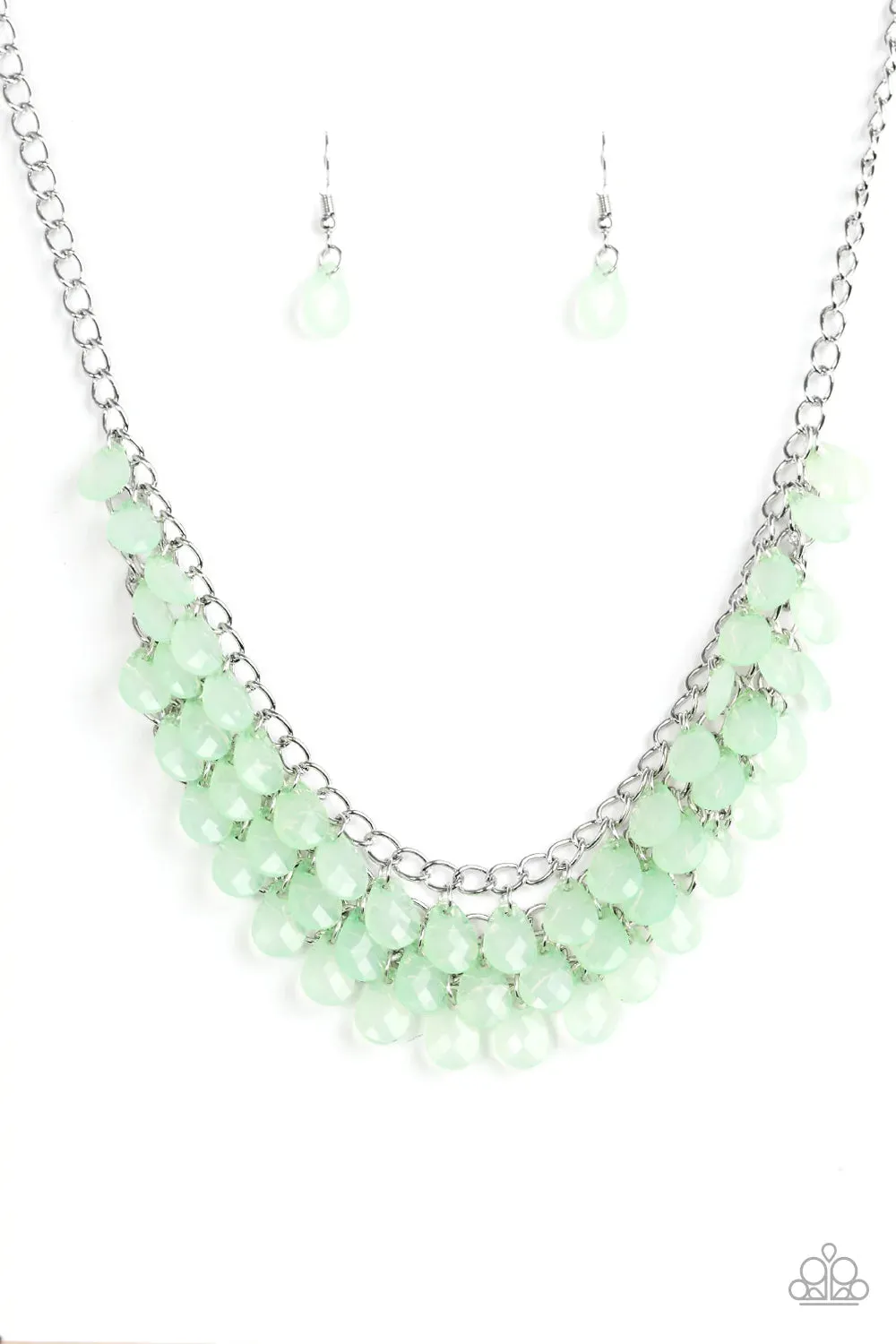 Paparazzi Necklace ~ Next In SHINE - Green