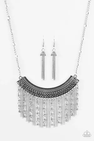 Paparazzi Necklace ~ So In De-NILE!  - Silver