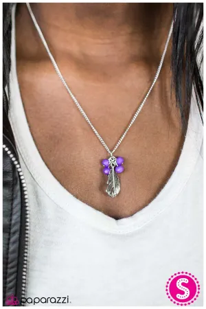 Paparazzi Necklace ~ Watch Me Soar - Purple