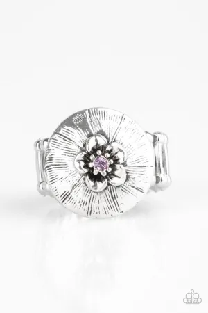 Paparazzi Ring ~ Blooming Beach Party - Purple