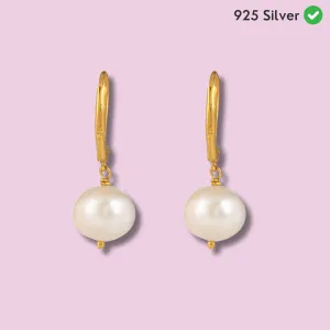 Pearl Drop Silver Earring - From Purl