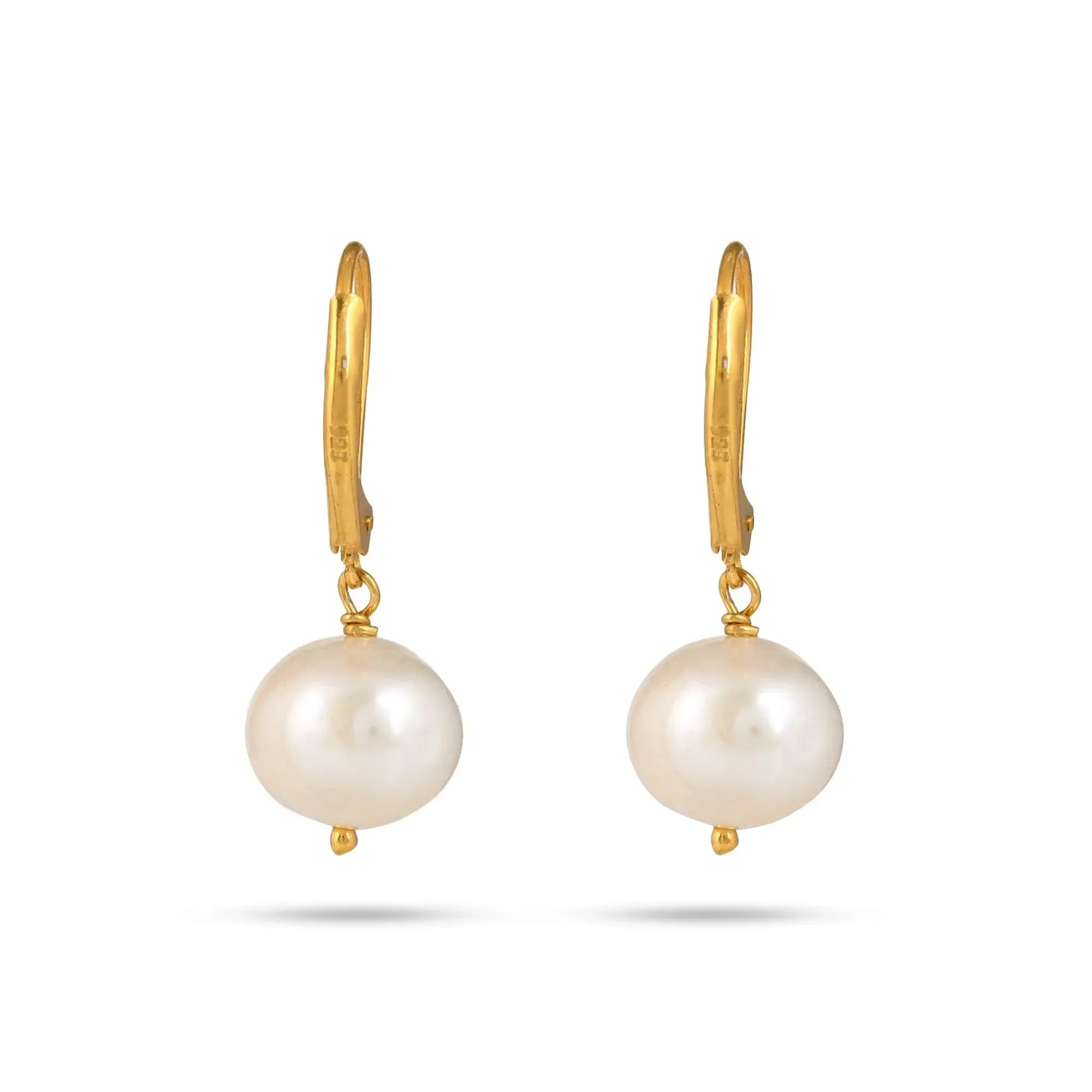 Pearl Drop Silver Earring - From Purl