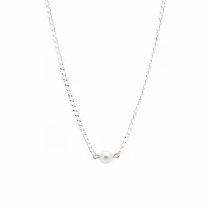 Pearl Necklace - Silver