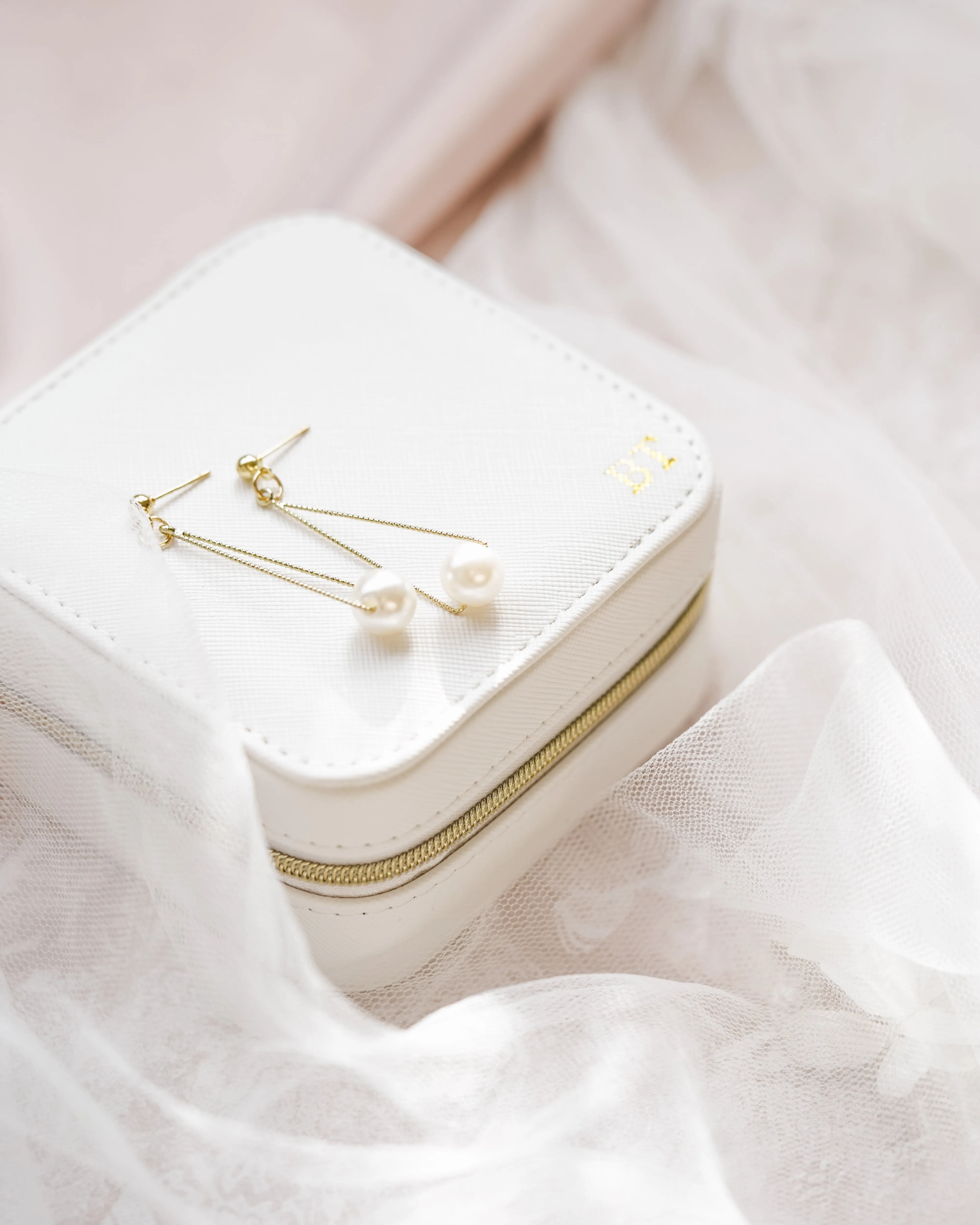 Personalised Jewellery Case - White