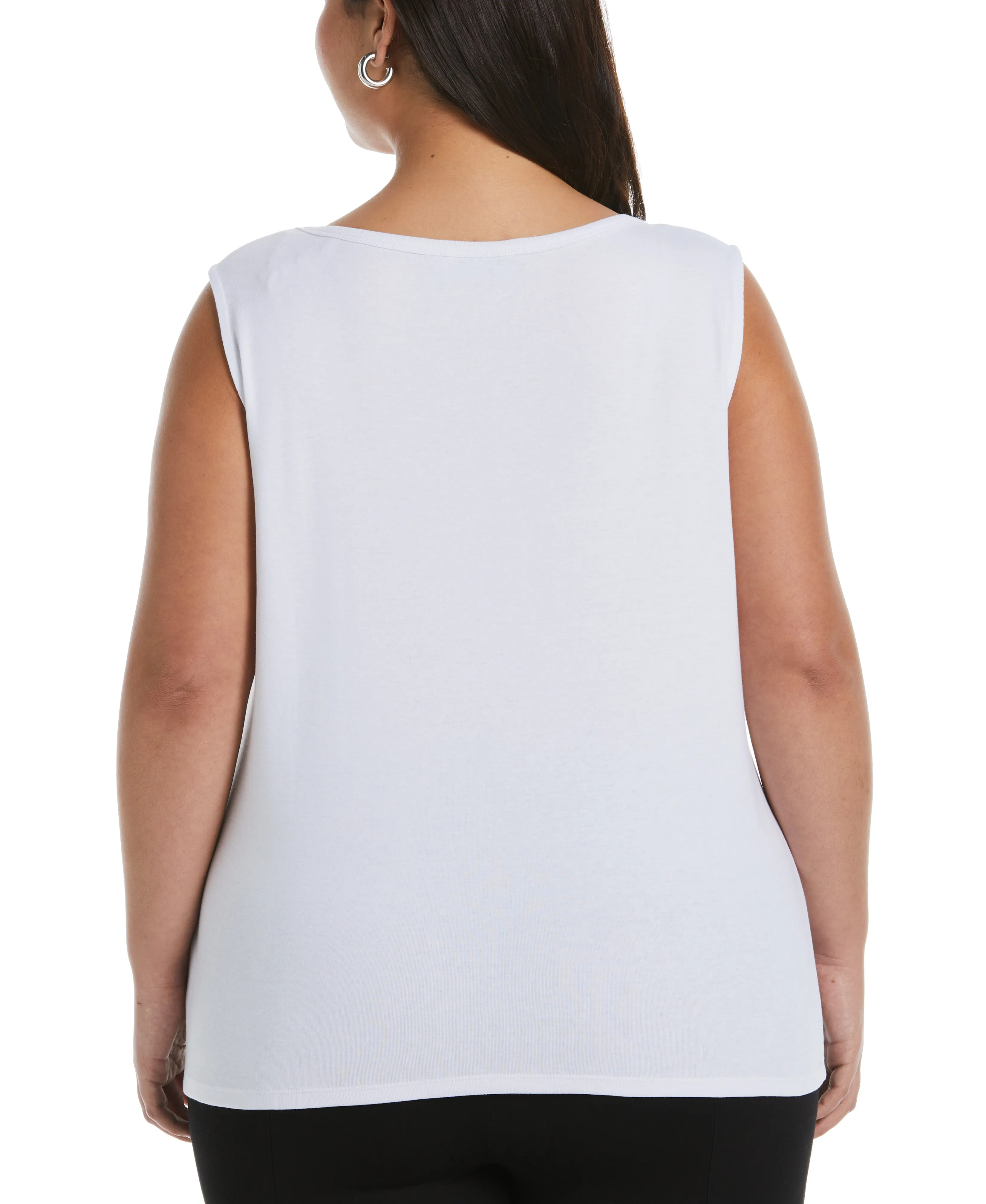 Plus Size Tank Top with Hardware