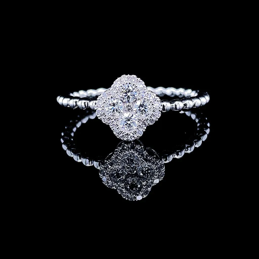 PREORDER | Lucky Clover Diamond Ring 14kt