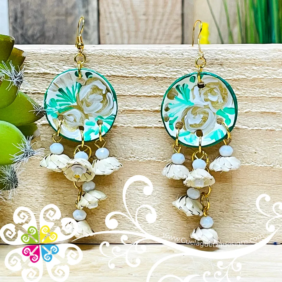 Rainbow Flora Earrings - Palm Earrings