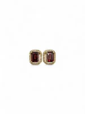 RED GARNET EARRINGS