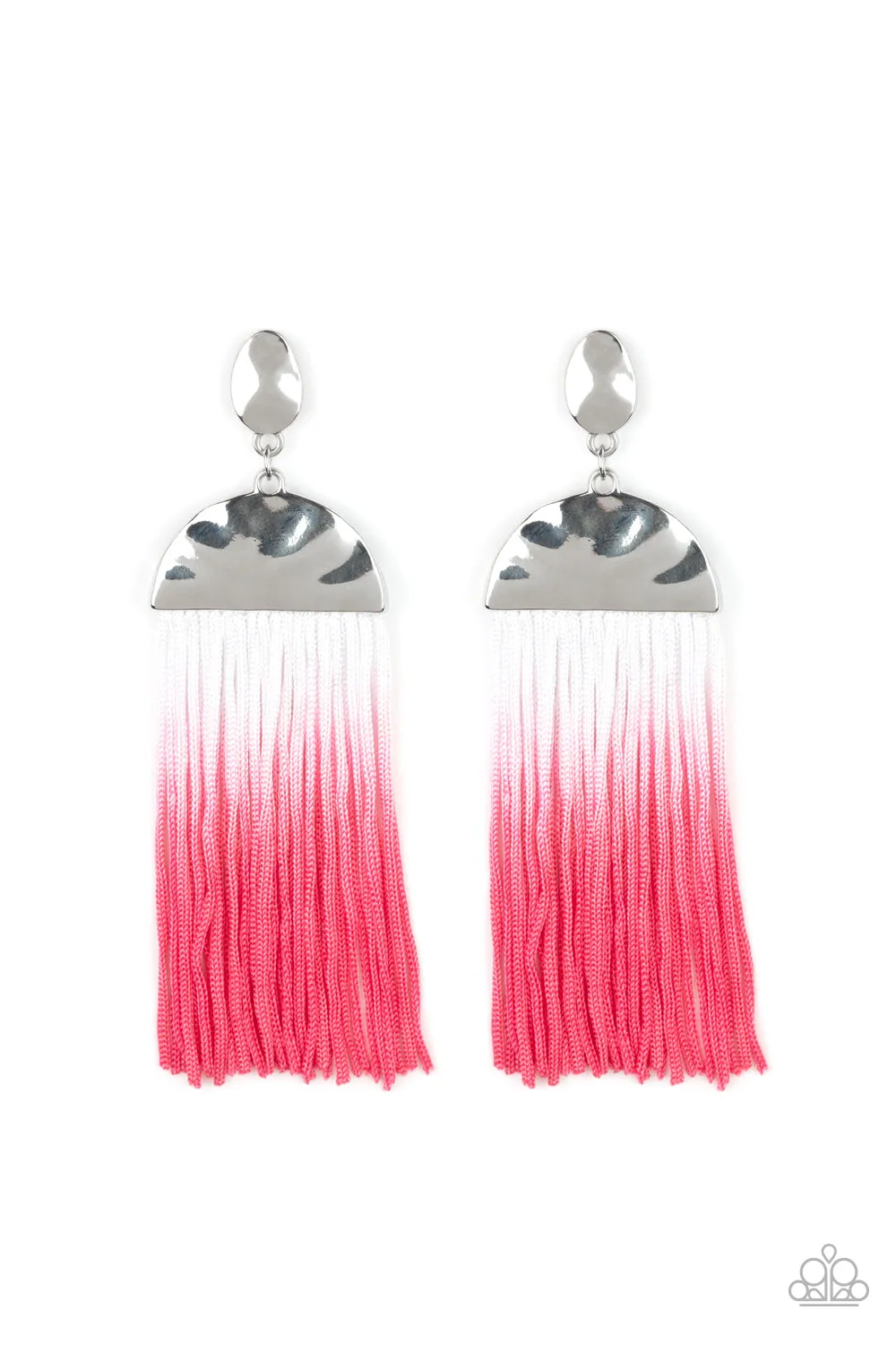 Rope Them In Pink-Earrings