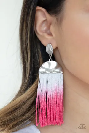 Rope Them In Pink-Earrings