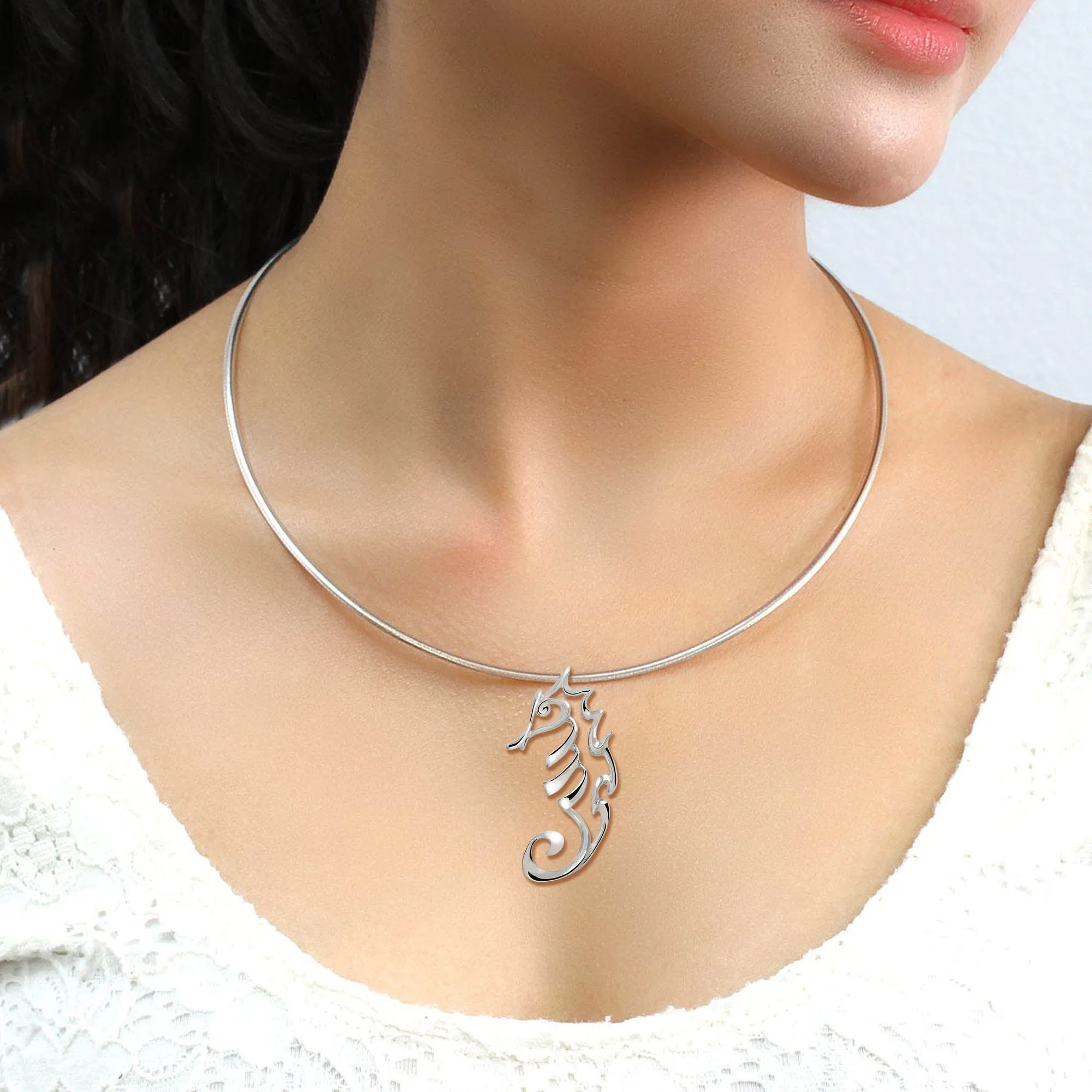 Seahorse Necklaces for Women Sterling Silver- Seahorse Jewelry for Women, Seahorse Gifts, Seahorse Charm, Seahorse Pendant