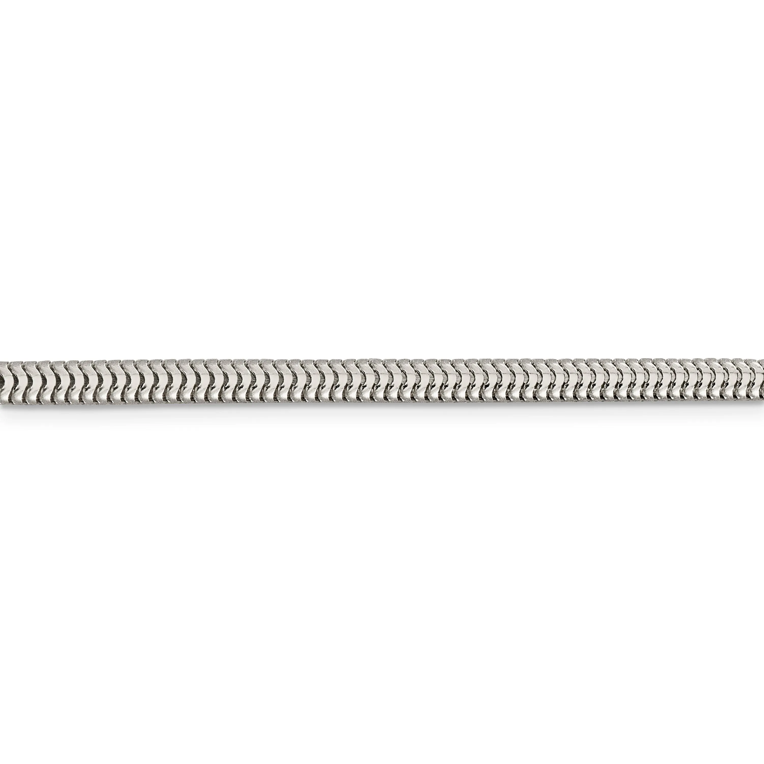 Silver Polished 4.00-mm Round Snake Chain