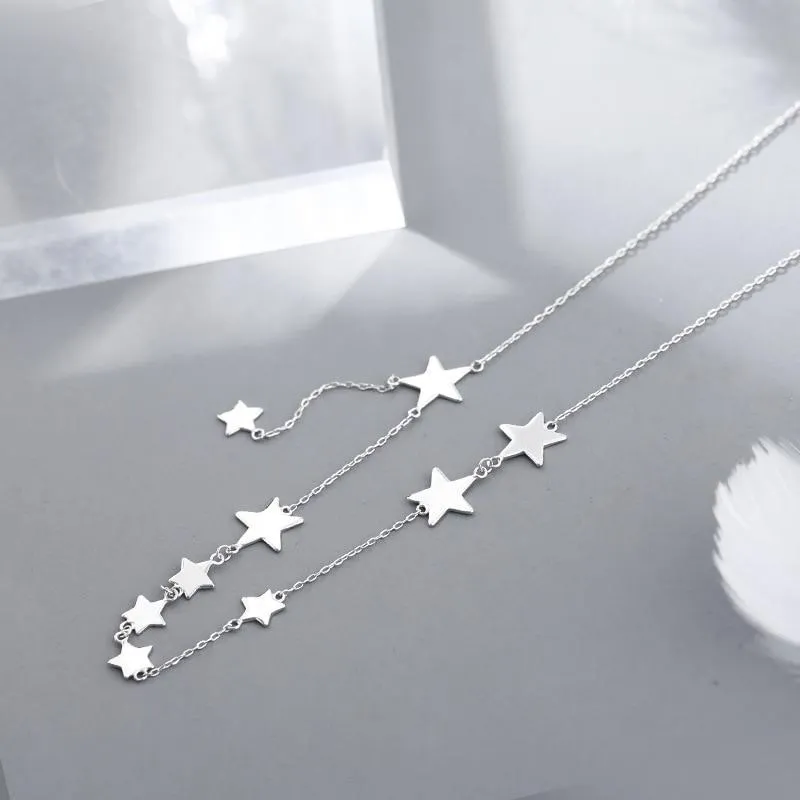 Simple Stars Pendant Necklace