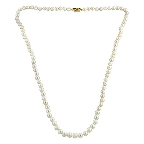 Single Strand Pearl Necklace