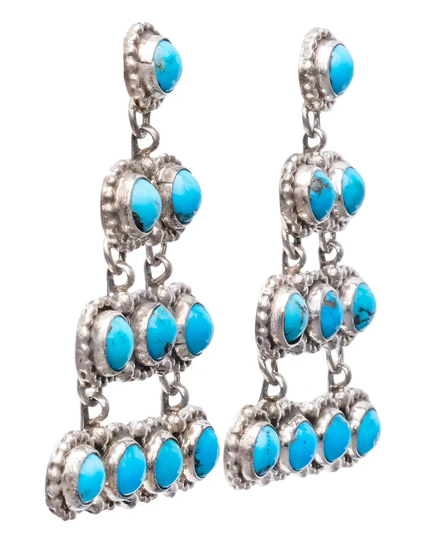 Sleeping Beauty Turquoise Chandelier Earrings | Geraldine James