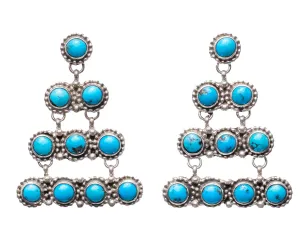 Sleeping Beauty Turquoise Chandelier Earrings | Geraldine James