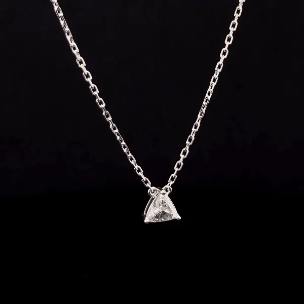 Solitaire Trilliant Diamond Pendant