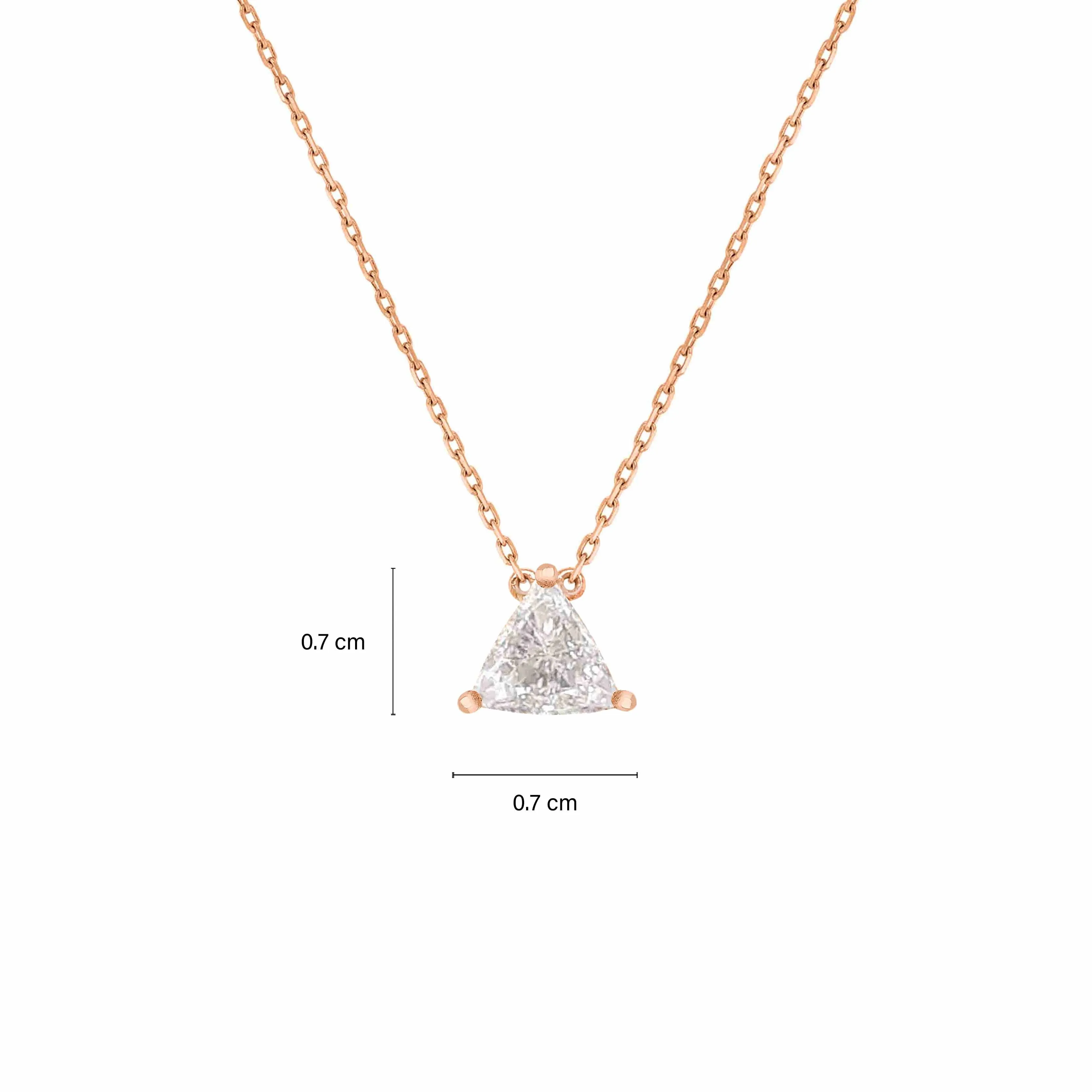 Solitaire Trilliant Diamond Pendant