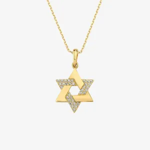 Star of David Necklace | 14K Solid Gold