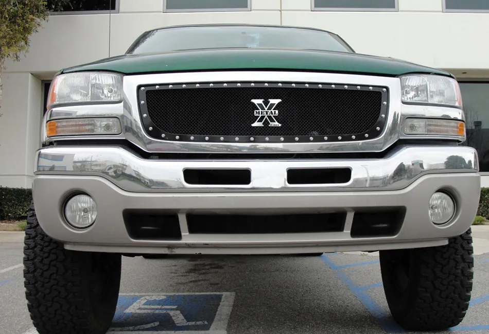 T-REX X Metal Series, Insert Grilles - Powdercoat - Requires Drilling or Cutting - 2003-2006 GMC 1500