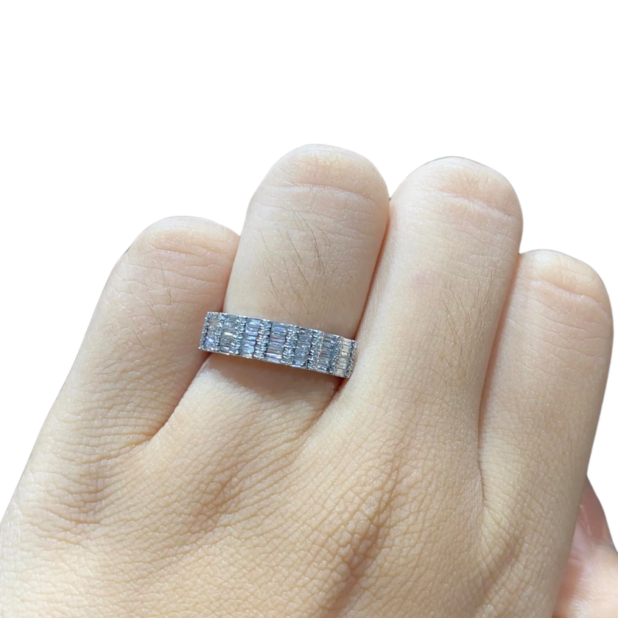 #ThePromise | Unisex Half Eternity Baguette Diamond Ring 14kt