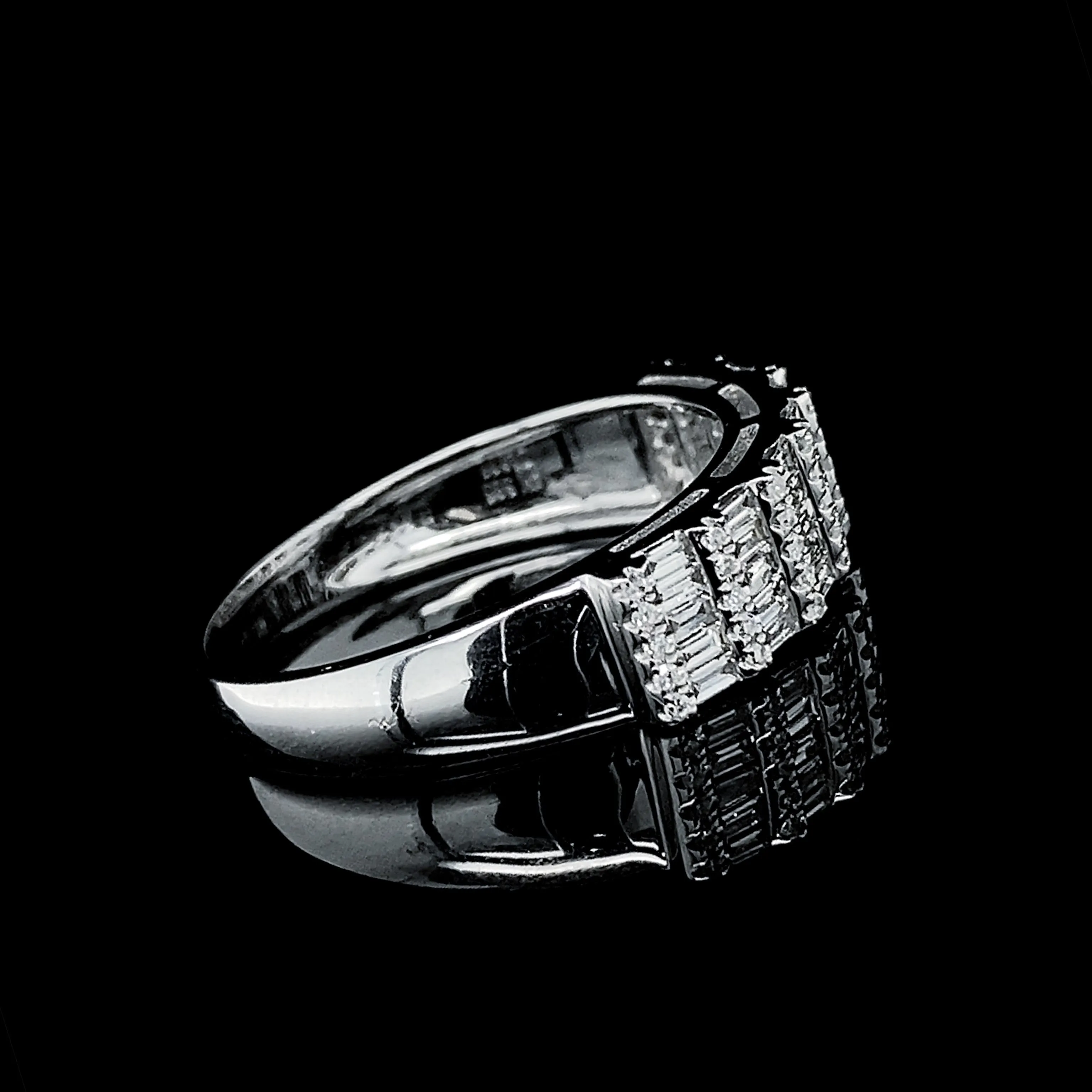 #ThePromise | Unisex Half Eternity Baguette Diamond Ring 14kt