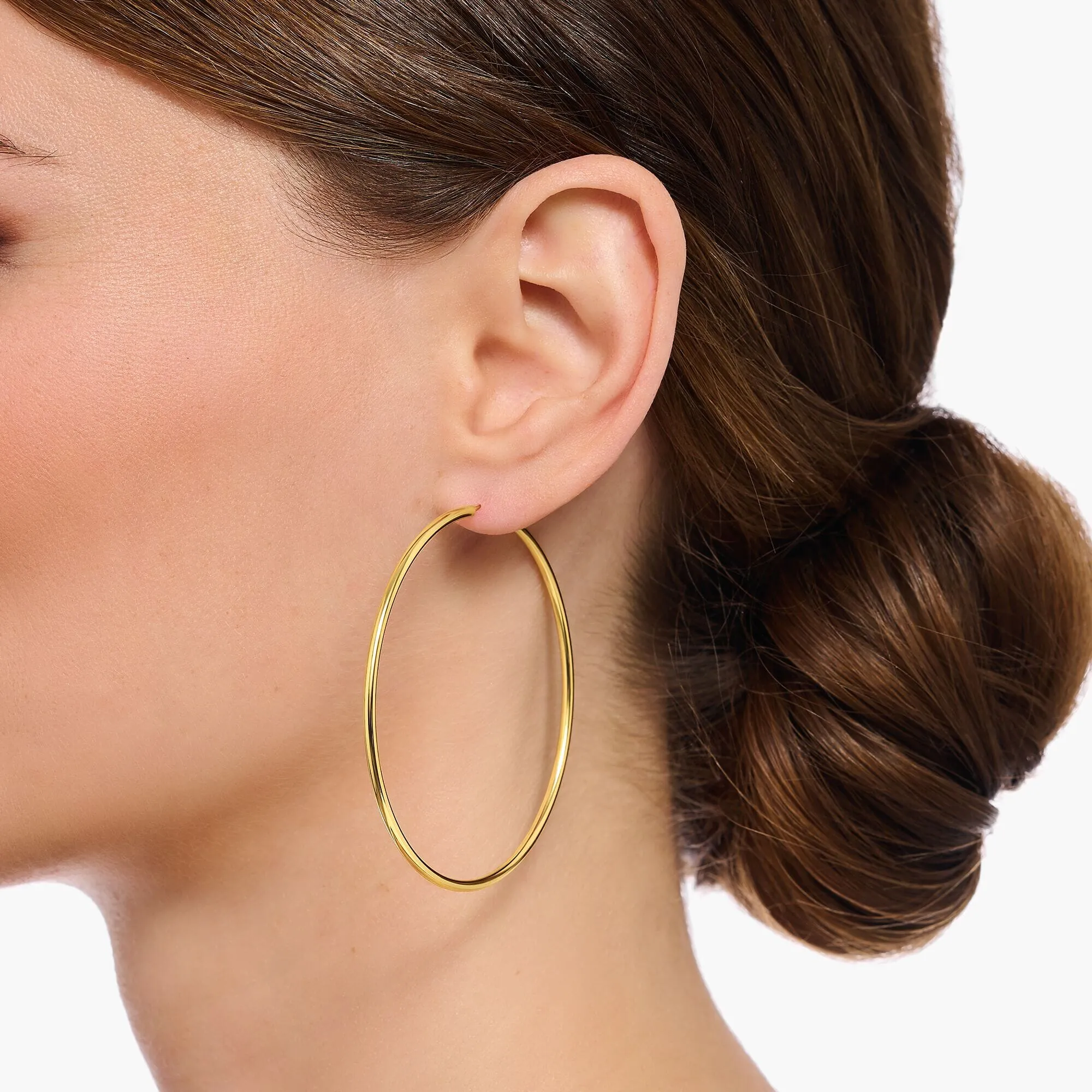 THOMAS SABO Large Hoop Earrings Gold Plated