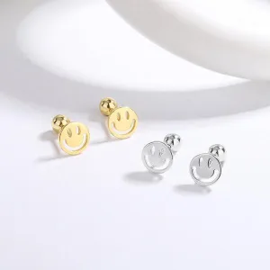 Timeless Design Smiling Face Ear Studs