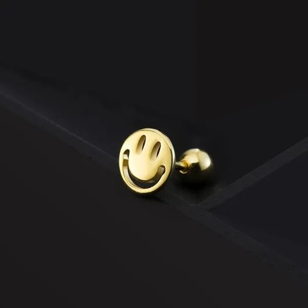 Timeless Design Smiling Face Ear Studs