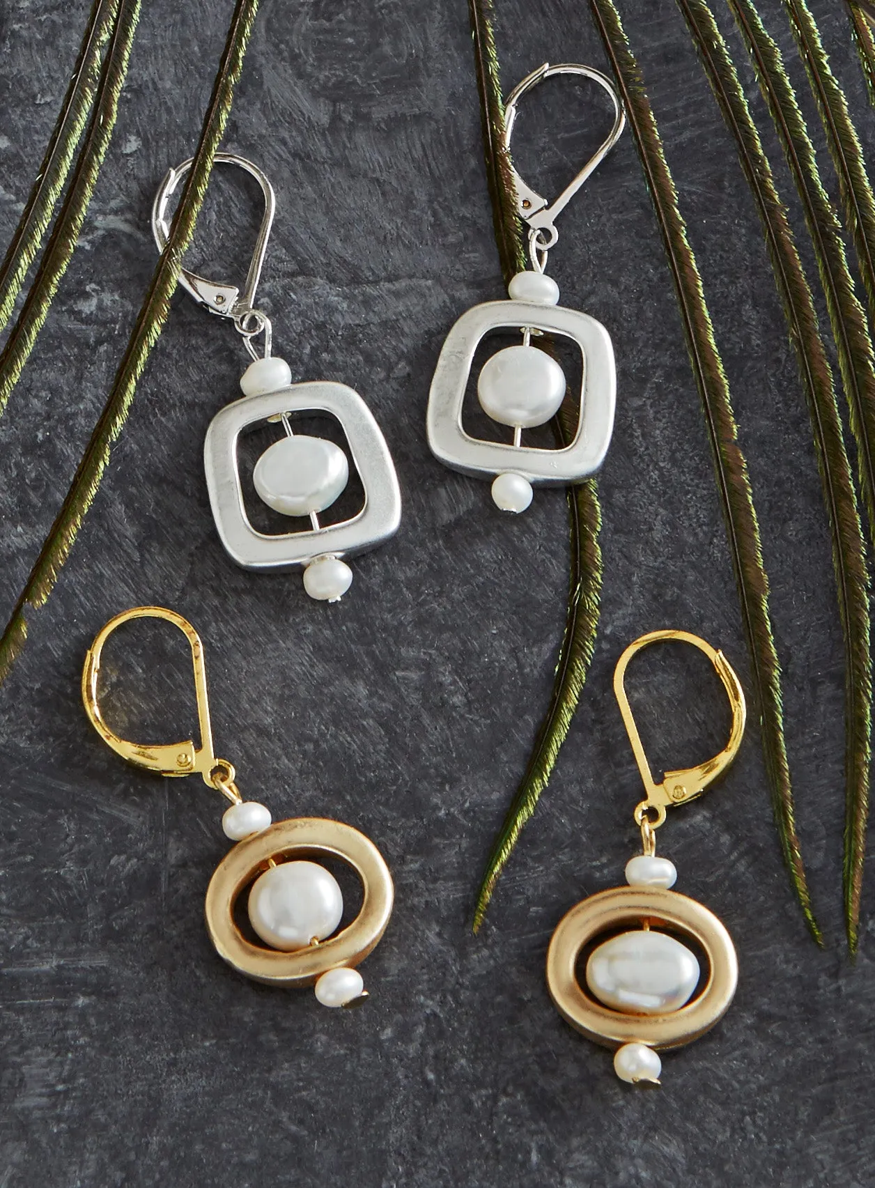 Timeless Two-tone Earrings - Set of Both