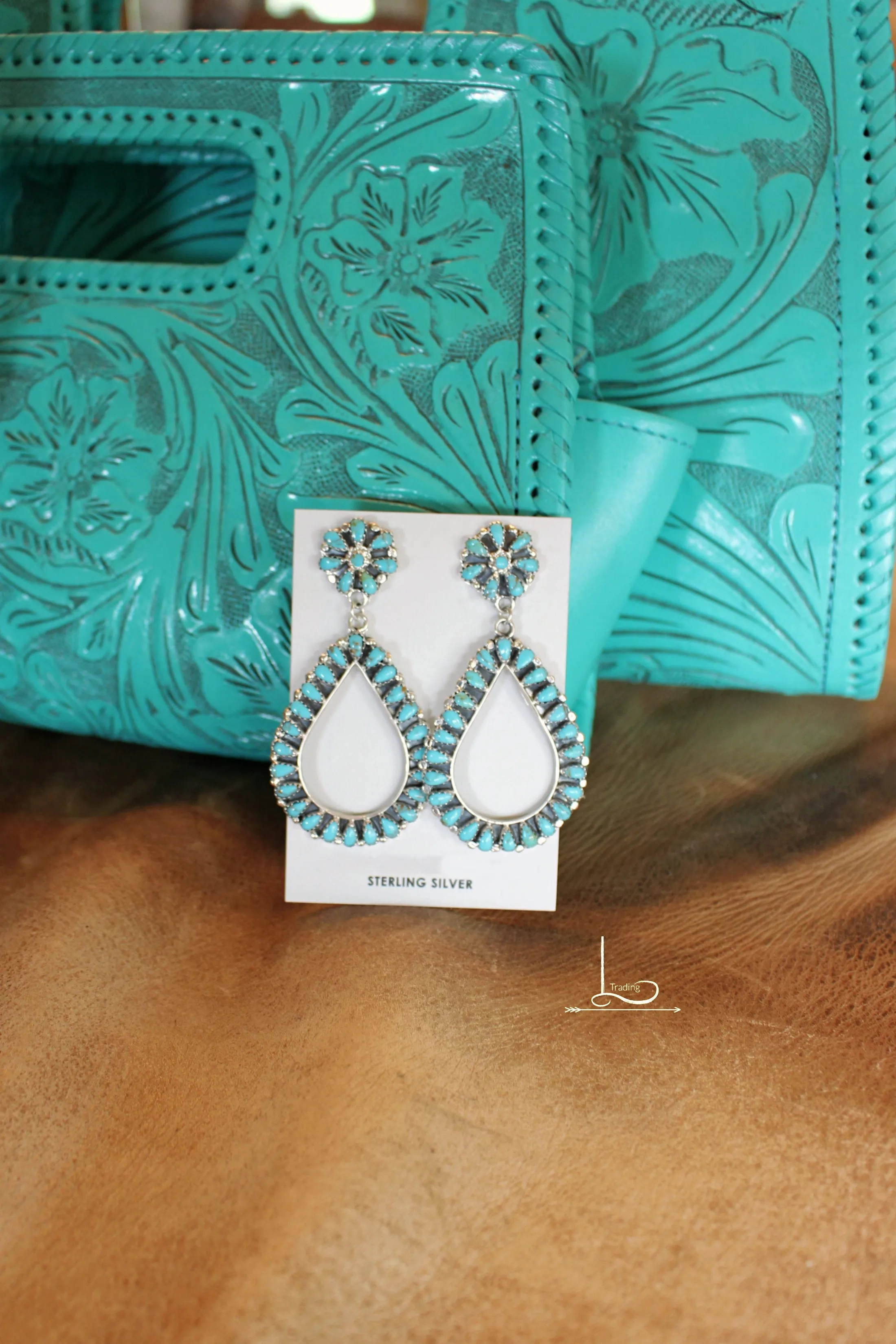 Turquoise Teardrop Earrings