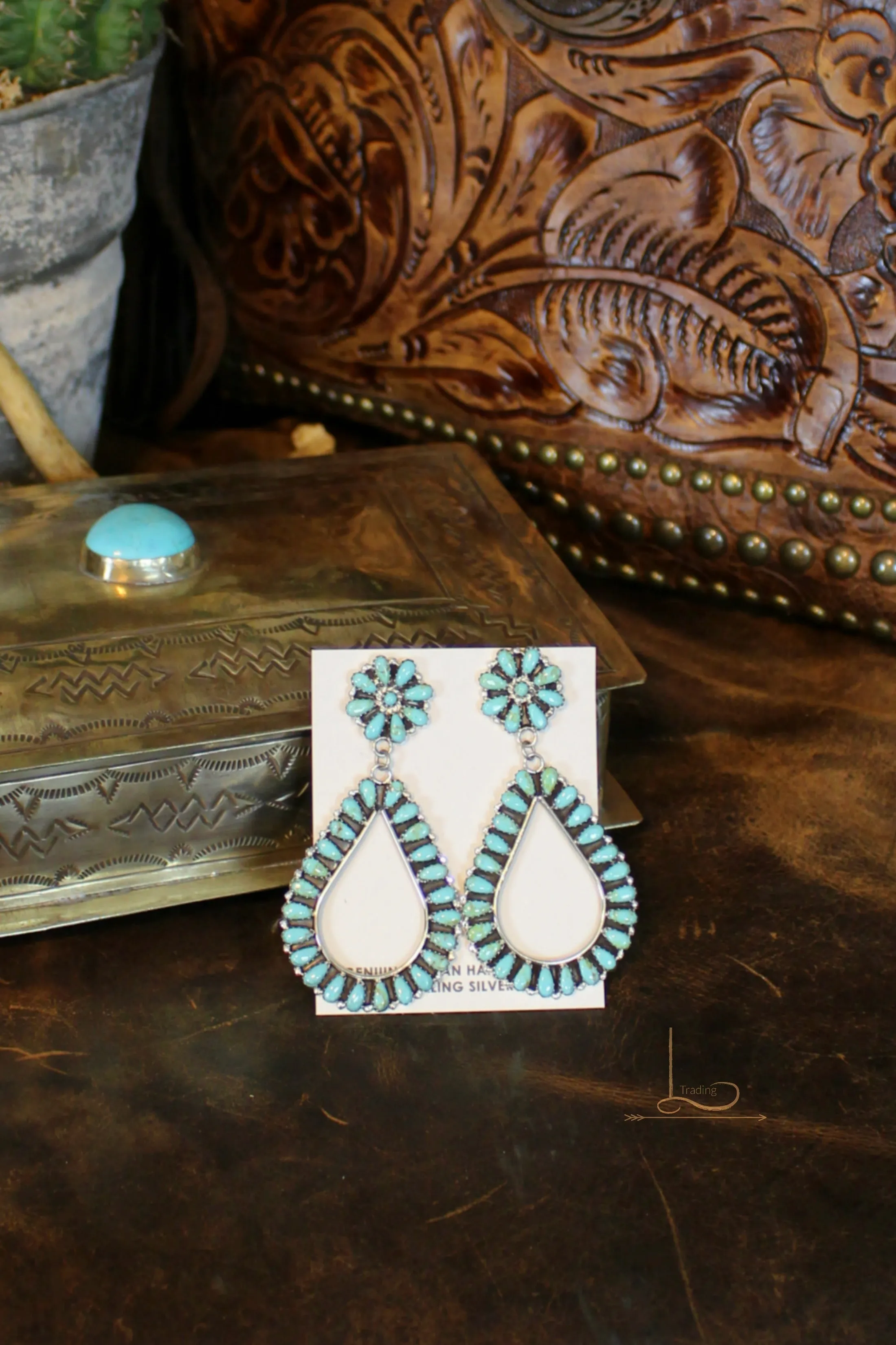 Turquoise Teardrop Earrings