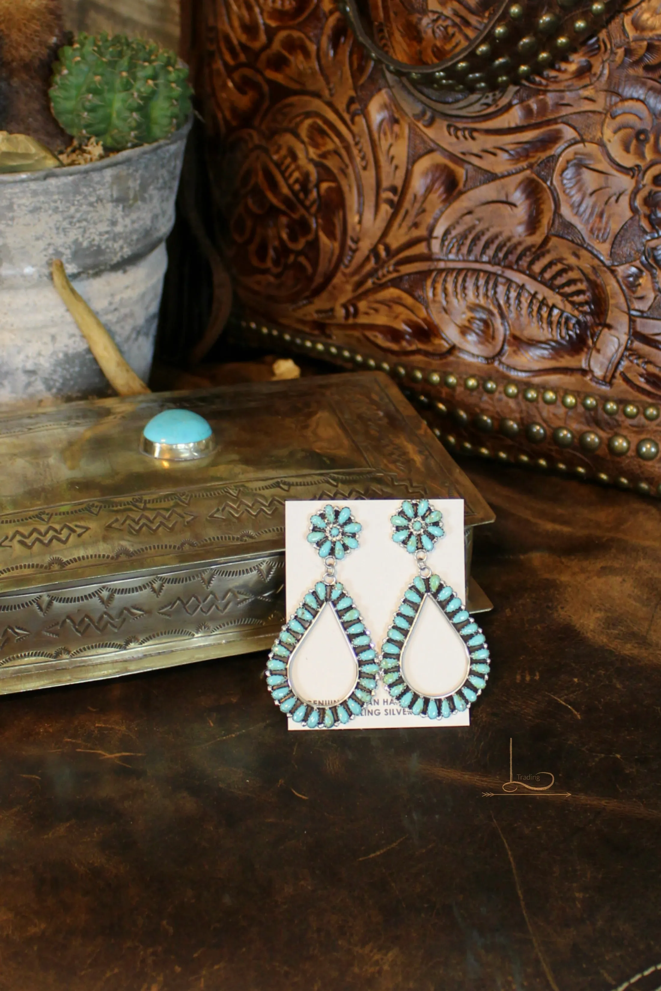 Turquoise Teardrop Earrings