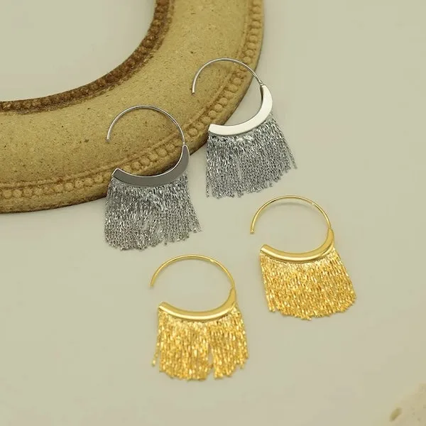 Unique Dynamic Tassel Drop Earrings