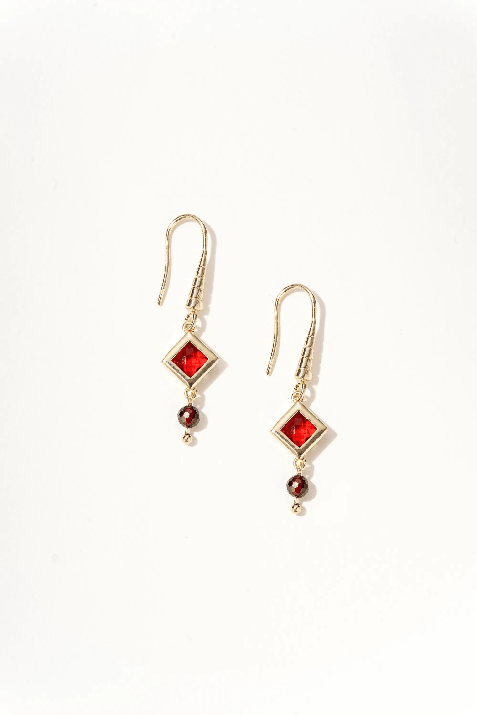 Victoria Ruby Drop Earrings