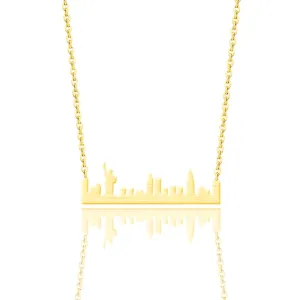 Vintage Statue of Liberty New York Skyline Chain