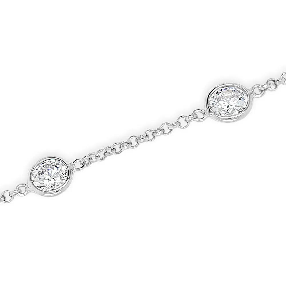 Willow Crystals Delicate Sterling Silver Bracelet