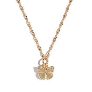 Women Gold Twisted Chain Necklace